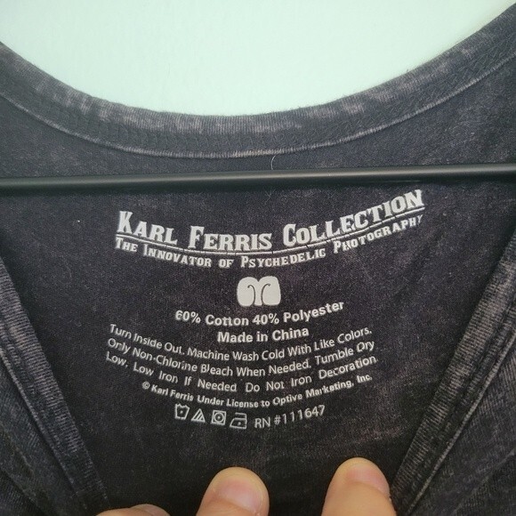 Karl Ferris Collection Jimmy Hendrix Band Tee Size Medium - Picture 4 of 4